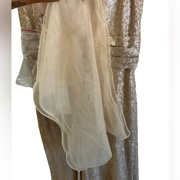 Champagne Glitz Glam Gown - Picture 5 of 10